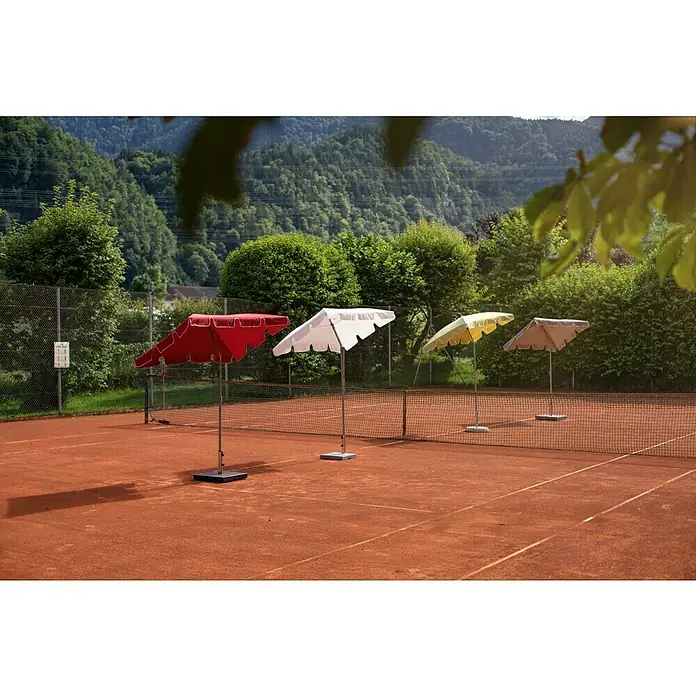Sunfun Balkonschirm Messina II - Chili, 180 x 120 cm - Stimmungsaufnahme