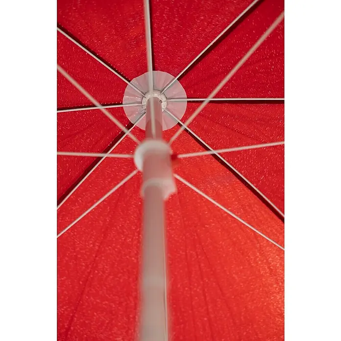 Sunfun Balkonschirm Provence II - Chili, Durchmesser: 200 cm - Stimmungsaufnahme