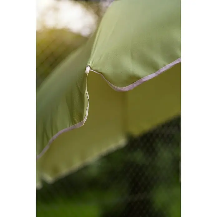 Sunfun Balkonschirm Provence II - Apfelgrün, Durchmesser: 200 cm - Stimmungsaufnahme