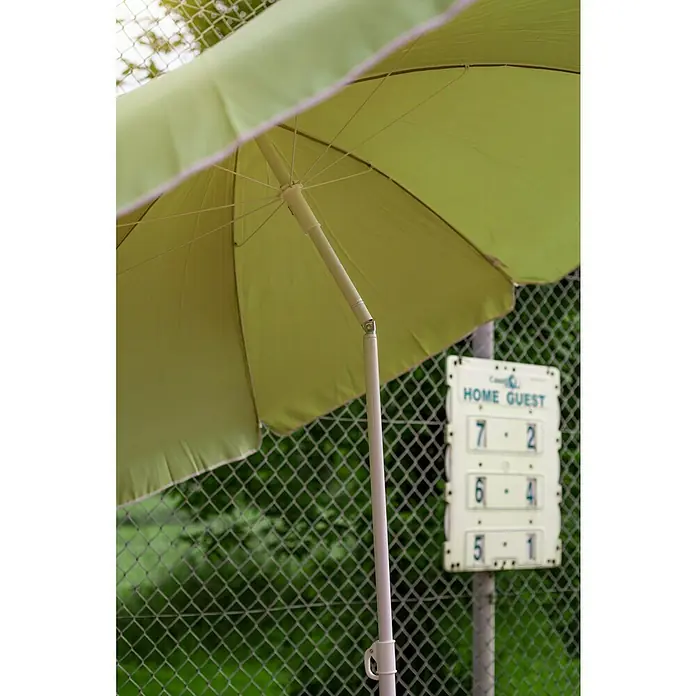 Sunfun Balkonschirm Provence II - Apfelgrün, Durchmesser: 200 cm - Stimmungsaufnahme