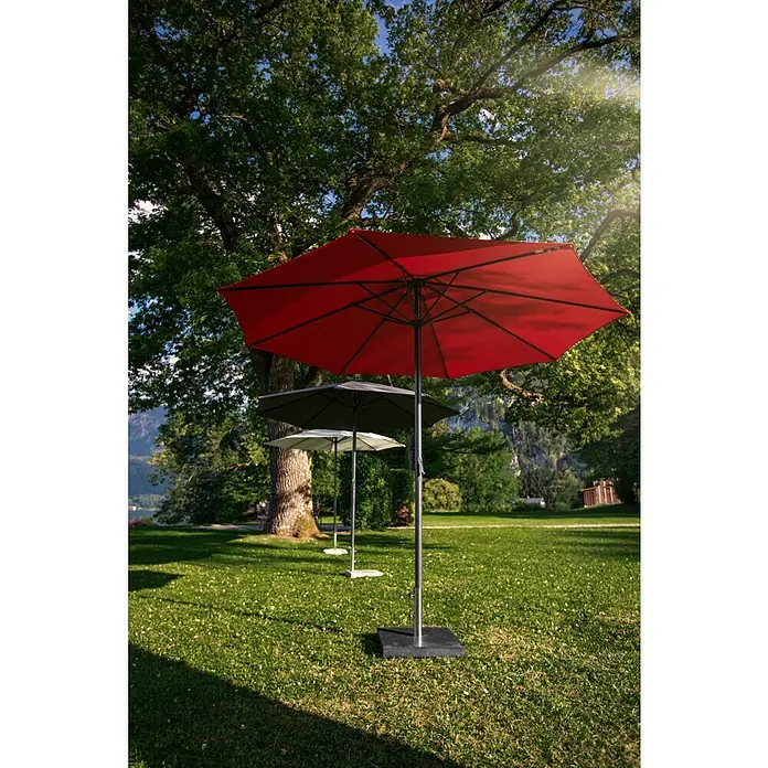 Sunfun Marktschirm Trentino II - Chili, Durchmesser: 300 cm - Stimmungsaufnahme