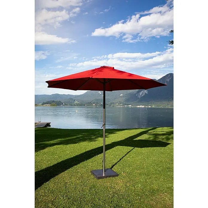 Sunfun Marktschirm Trentino II - Chili, Durchmesser: 300 cm - Stimmungsaufnahme