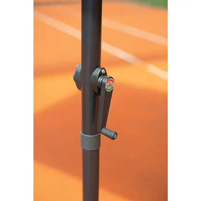 Sunfun Marktschirm Venetien II - Anthrazit, 300 x 200 cm - Stimmungsaufnahme