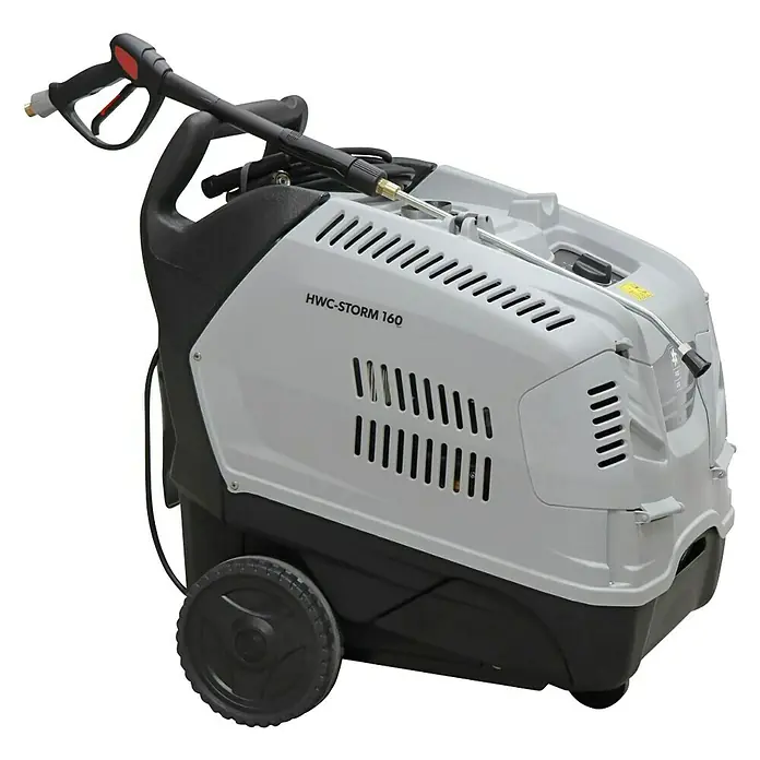 Visokotlačni čistač Omega Air HWC STORM 160 - 2.700 W, Maksimalni tlak: 130 bar, Radni protok: 500 l/h - Dijagonalni pogled