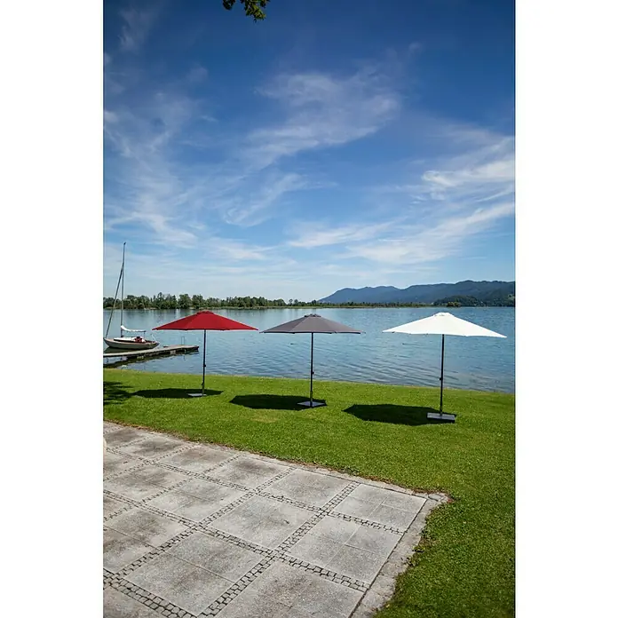 Sunfun Sonnenschirm Torino - Natur, Durchmesser: 270 cm - Stimmungsaufnahme