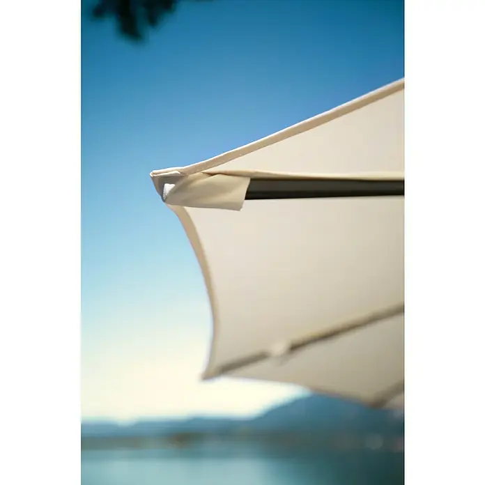 Sunfun Schirmbezug Capri - Natur, Passend für: Sunfun Ampelschirmgestell Capri Ø 300 cm - Detailaufnahme