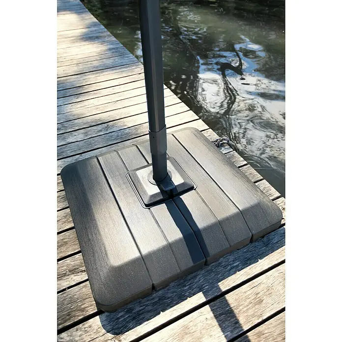 Sunfun Ampelschirm Capri - Anthrazit, 300 x 350 cm - Stimmungsaufnahme