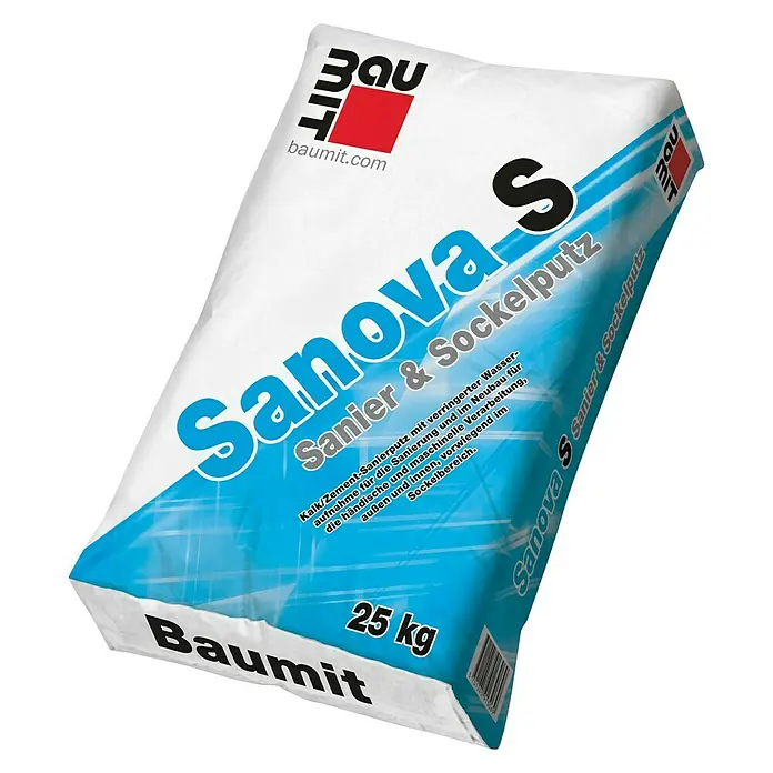 Baumit Sanierputz Sanova S - 25 kg, Körnung: 2 mm