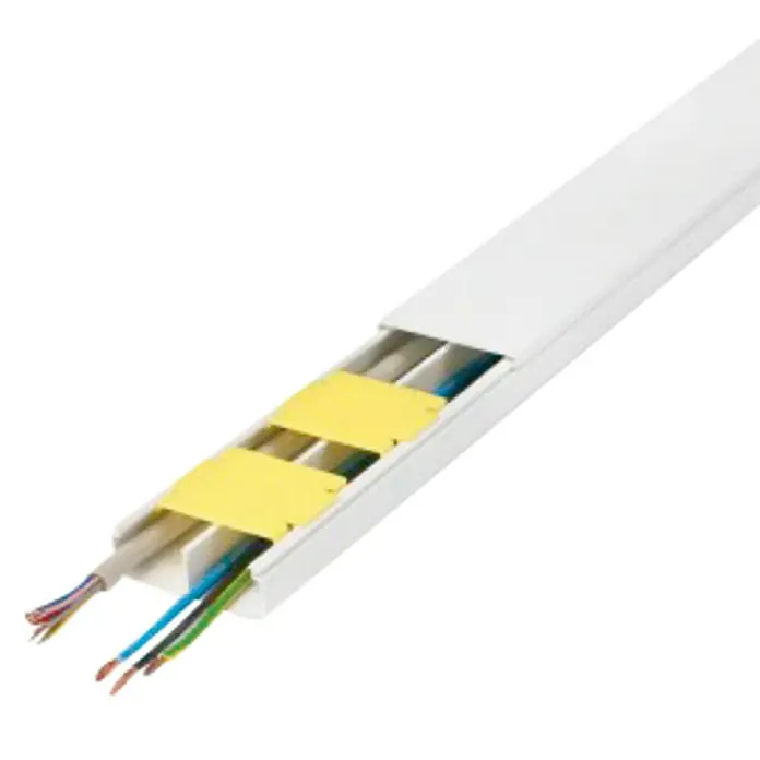 Inofix Canaleta para cables - L x An x Al: 200 x 5,3 x 2 cm, Blanco