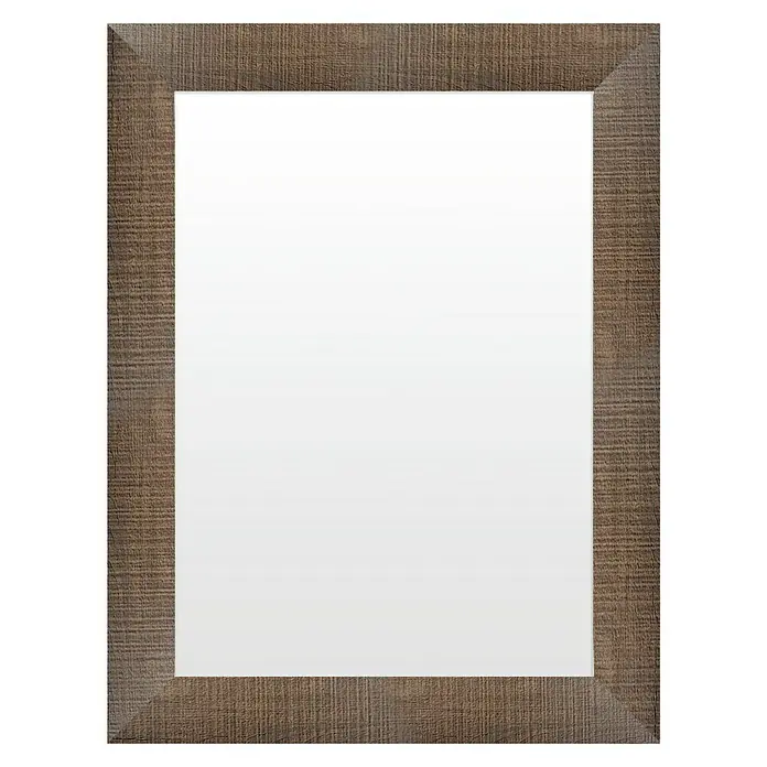 Espejo de pared Pino - 65 x 85 cm, Marrón oscuro