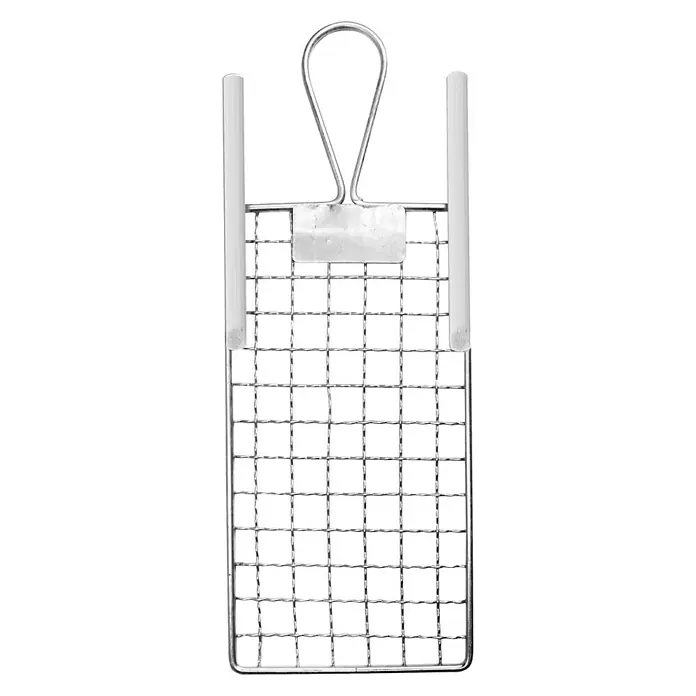 F18 Abstreifgitter - L x B: 11 x 20 cm, Metall - Vorderansicht