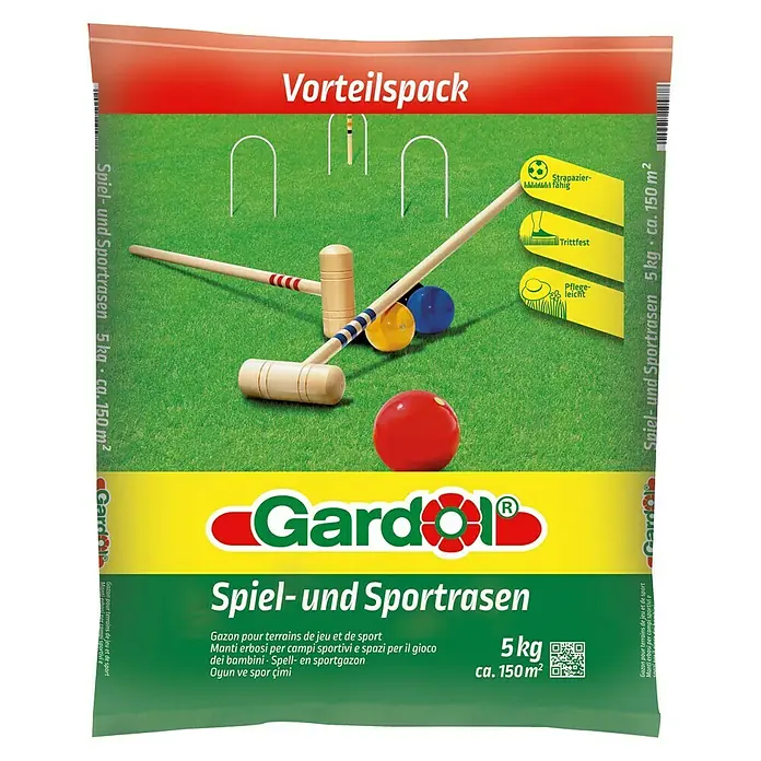 Gardol Spiel- & Sportrasensamen - 5 kg, 150 m² - Vorderansicht