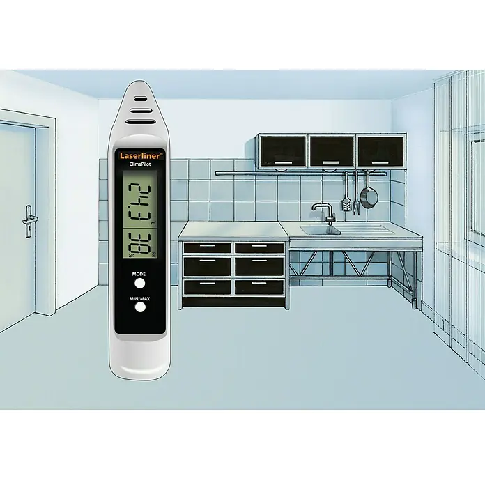 Laserliner Hygrometer ClimaPilot - Messbereich: -10 °C bis +50 °C Umgebungstemperatur - Anwendungsbeispiel