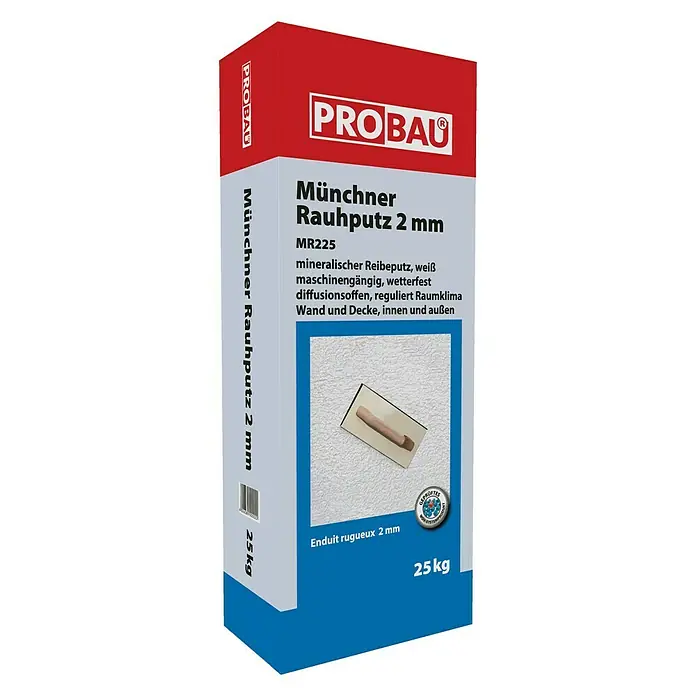 Probau WDVS-Münchner-Rauhputz - Körnung: 2 mm, 25 kg - Vorderansicht