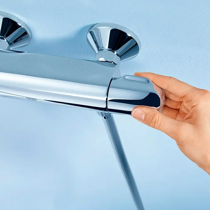 Grohe Grohtherm 1000 New Brausethermostat - Chrom, Glänzend - Vorderansicht