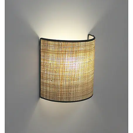 Idp Lampshades Fine negra Aplique de pared