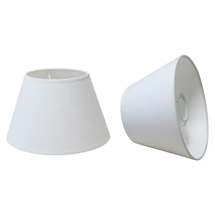 Idp Lampshades Pantalla de lámpara Cónica - Ø x Al: 30 x 20 cm, Blanco - Vista angular