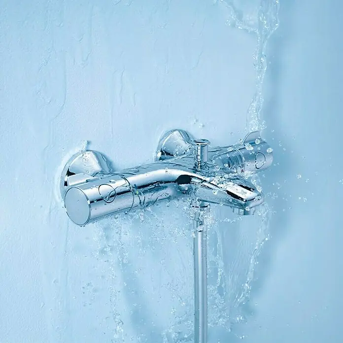 Grohe Grohtherm 800 Slavina za kadu s termostatom - Krom, Sjaj - Živopisni prikaz