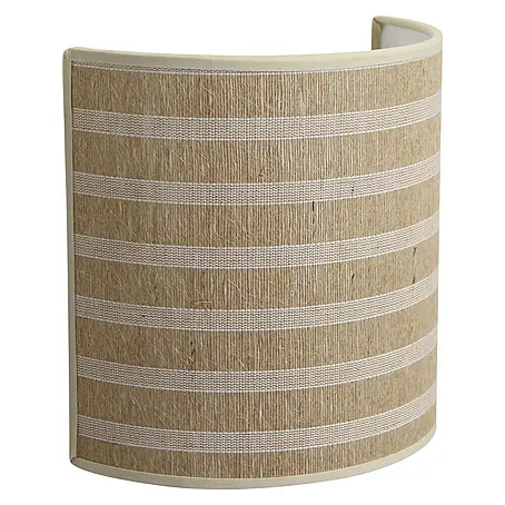 Idp Lampshades Franjas yute Aplique de pared