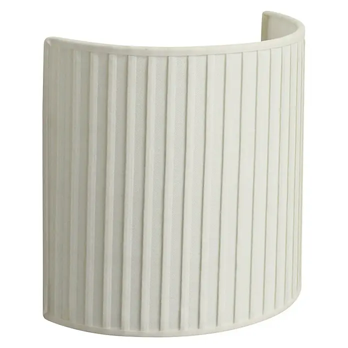 Idp Lampshades Plisado Gable Aplique de pared - 40 W, L x An x Al: 10 x 20 x 20 cm, Crema, E27 - Vista angular