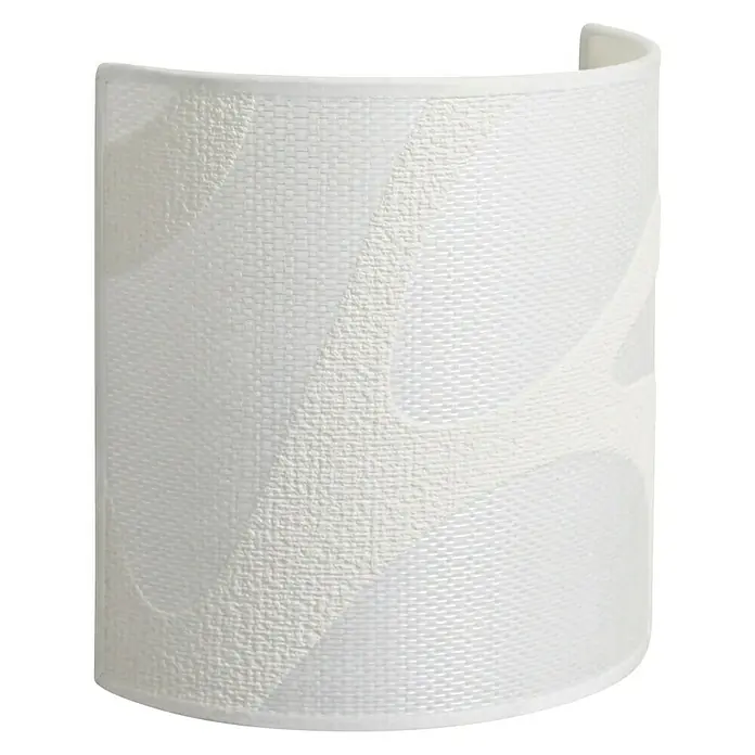Idp Lampshades Fibra ondas Aplique de pared - 40 W, L x An x Al: 10 x 20 x 20 cm, Blanco, E27 - Vista angular