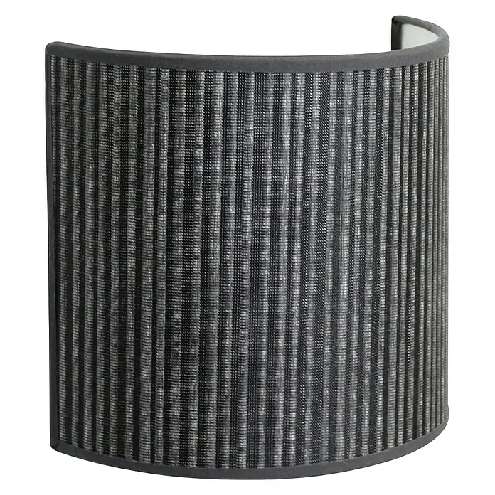 Idp Lampshades Médula negro Aplique de pared - 40 W, L x An x Al: 10 x 20 x 20 cm, Negro, E27 - Vista angular