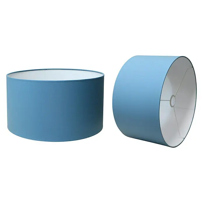 Idp Lampshades Pantalla de lámpara Tubo - Ø x Al: 30 x 20 cm, Azul - Vista angular