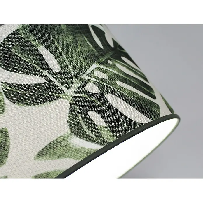 Idp Lampshades Kenia tropical Lámpara de sobremesa - 40 W, L x An x Al: 20 x 20 x 46 cm, Verde, E27 - Primer plano