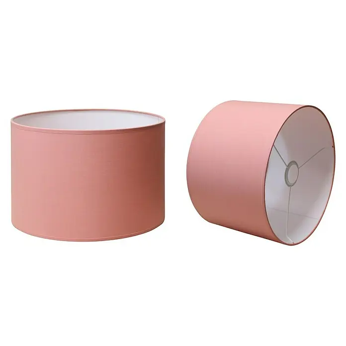 Idp Lampshades Pantalla de lámpara Tubo - Ø x Al: 30 x 20 cm, Salmón - Vista angular