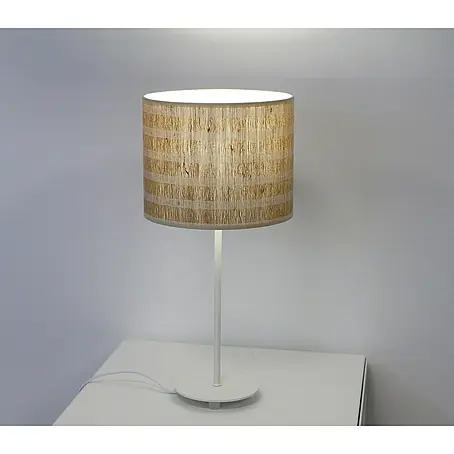 Idp Lampshades Franjas yute Lámpara de sobremesa