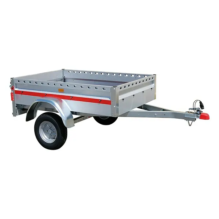 Stema Aanhanger BH-R 550 - Belasting: 455 kg, Enkele as, Binnenmaat kast: 154 x 108 x 33 cm, Ongeremd - Vooraanzicht