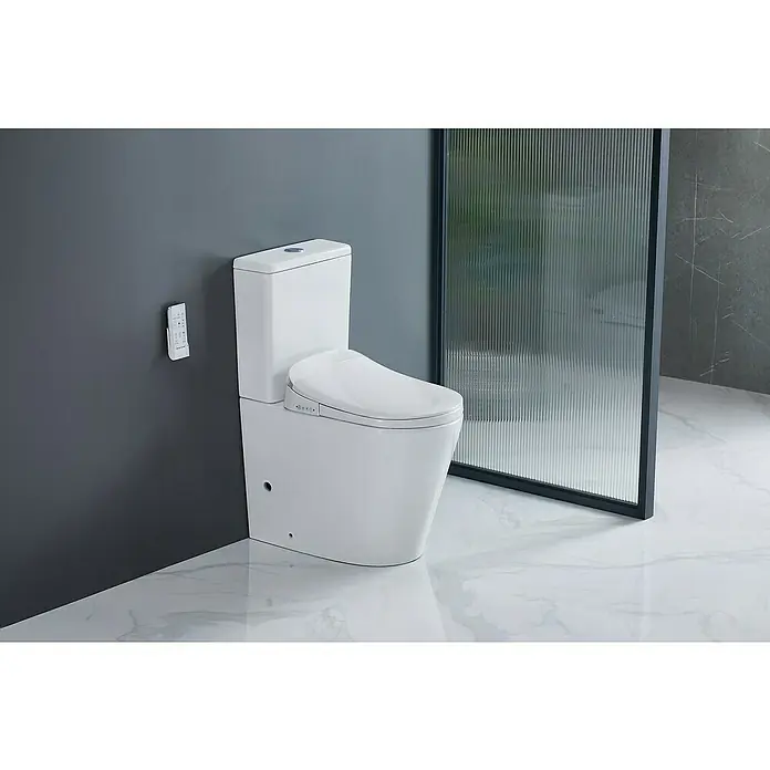 Pack de WC Smart Kamba - Sin borde de descarga, Salida dual, Blanco - Foto ambiente