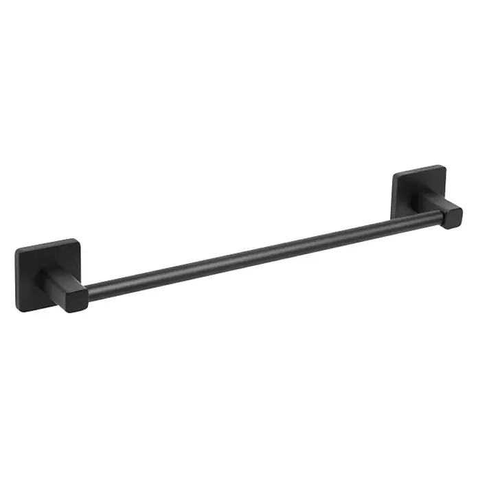 Tatay Nero Toallero de barra - Largo: 45 cm, Negro, Mate - Vista angular