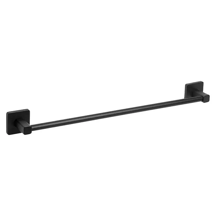 Tatay Nero Toallero de barra - Largo: 60 cm, Negro, Mate - Vista angular