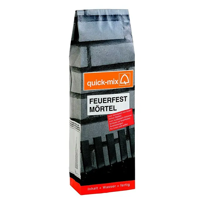 Quick-Mix Feuerfestmörtel - 5 kg - Vorderansicht