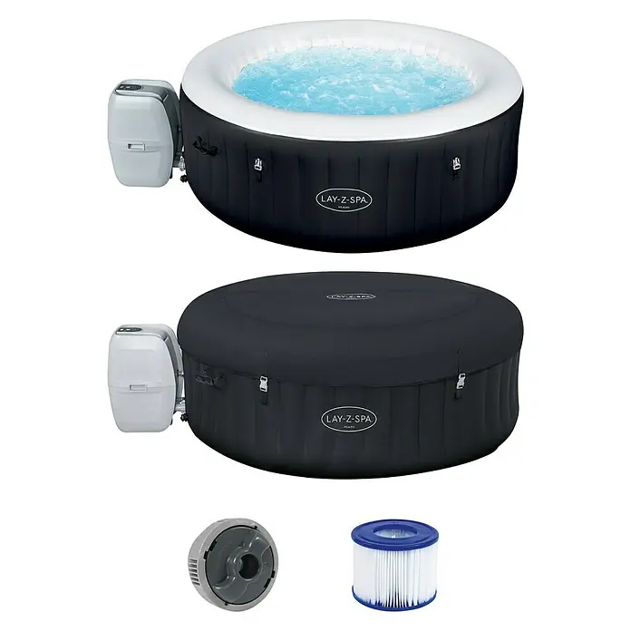 Bestway Lay-Z-Spa Außen-Whirlpool Miami - Ø x H: 180 cm x 66 mm, 669 l, Geeignet für: 2 - 4 Personen - Vorderansicht