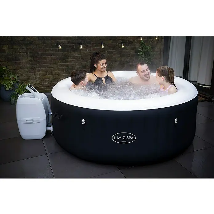 Bestway Lay-Z-Spa Außen-Whirlpool Miami Air-Jet - Ø x H: 180 cm x 66 mm, 669 l, Geeignet für: 2 - 4 Personen - Anwendungsbeispiel
