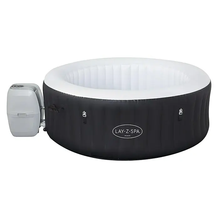 Bestway Lay-Z-Spa Außen-Whirlpool Miami - Ø x H: 180 cm x 66 mm, 669 l, Geeignet für: 2 - 4 Personen - Vorderansicht