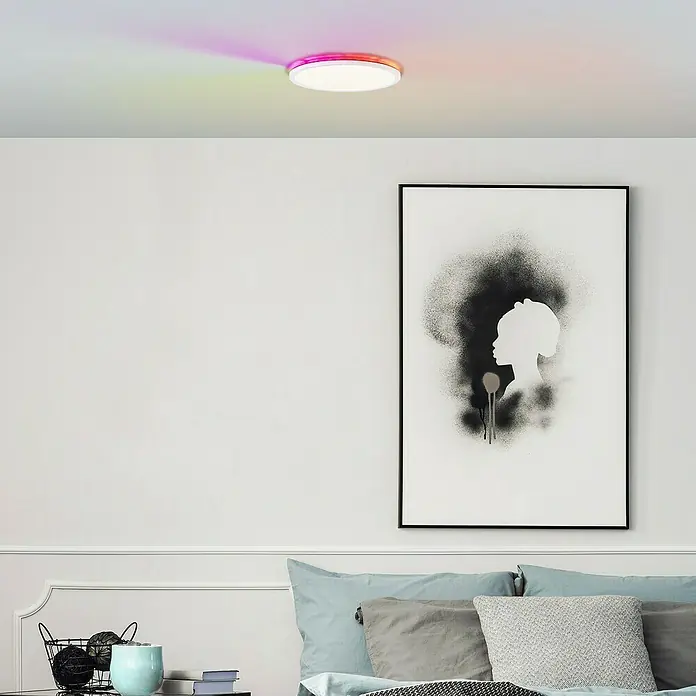 Brilliant LED-Deckenleuchte Tanida - 20 W, Weiß, Kaltweiß - Stimmungsaufnahme