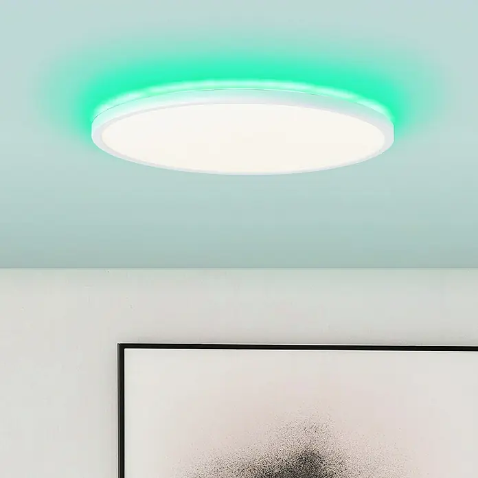 Brilliant LED-Deckenleuchte Tanida - 22 W, Weiß, Kaltweiß - Stimmungsaufnahme
