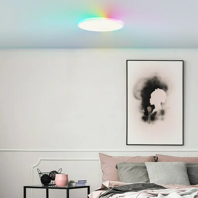 Brilliant LED-Deckenleuchte Tanida - 22 W, Weiß, Kaltweiß - Stimmungsaufnahme