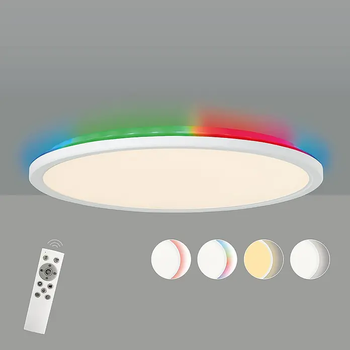 Brilliant LED-Deckenleuchte Tanida - 20 W, Weiß, Kaltweiß - Informationsansicht
