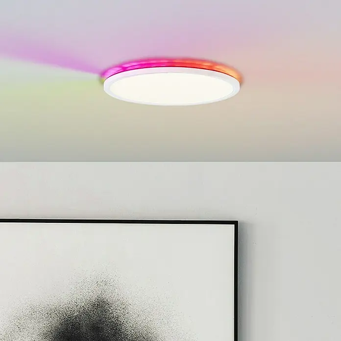 Brilliant LED-Deckenleuchte Tanida - 20 W, Weiß, Kaltweiß - Stimmungsaufnahme