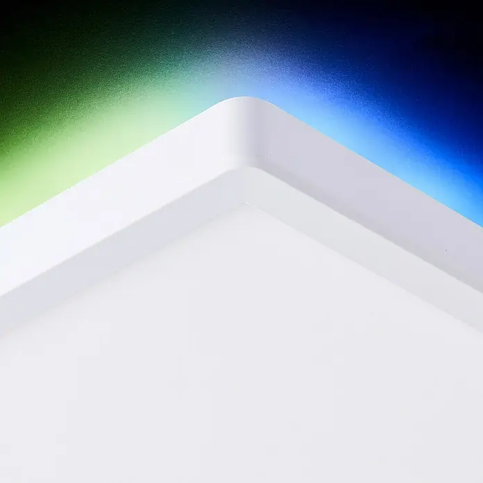 Brilliant LED-Deckenleuchte Tanida - 22 W, L x B x H: 42 x 42 x 2,6 cm, Weiß, Kaltweiß - Detailaufnahme