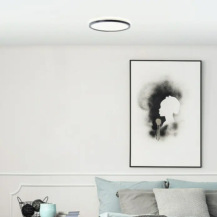 Brilliant LED-Deckenleuchte Tanida - 18 W, Schwarz, Neutralweiß - Stimmungsaufnahme