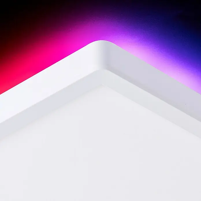 Brilliant LED-Deckenleuchte Tanida - 22 W, L x B x H: 42 x 42 x 2,6 cm, Weiß, Kaltweiß - Detailaufnahme