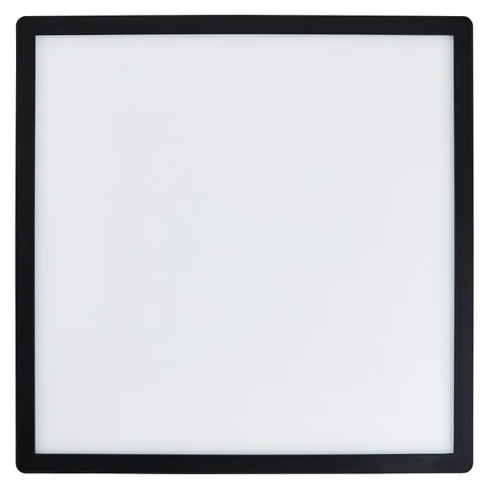 Brilliant LED-Deckenleuchte Tanida - 24 W, L x B x H: 42 x 42 x 2,6 cm, Schwarz, Kaltweiß - Ansicht von unten