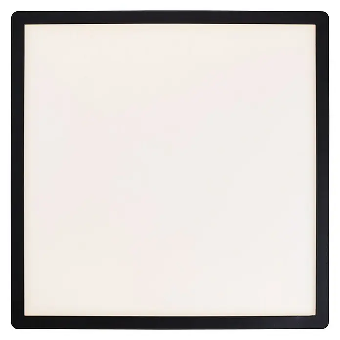 Brilliant LED-Deckenleuchte Tanida - 24 W, L x B x H: 42 x 42 x 2,6 cm, Schwarz, Kaltweiß - Ansicht von unten