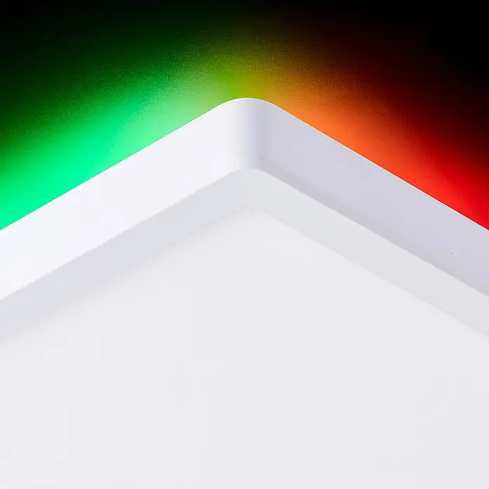 Brilliant LED-Deckenleuchte Tanida - 22 W, L x B x H: 42 x 42 x 2,6 cm, Weiß, Kaltweiß - Detailaufnahme