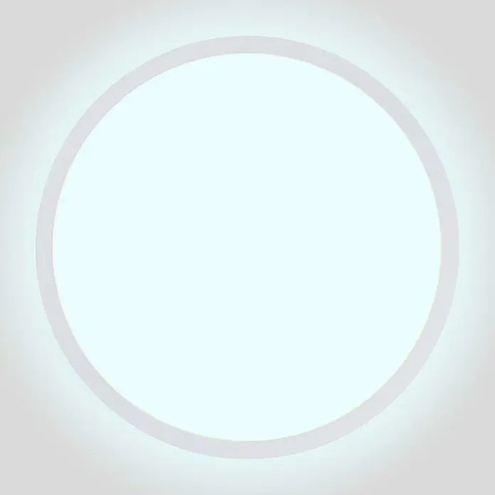 Brilliant LED-Deckenleuchte rund Tanida - 24 W, Ø x H: 42 x 2,5 cm, Weiß, Kaltweiß - Ansicht von unten